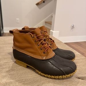L.L. Bean Tan and Black Men's Boots